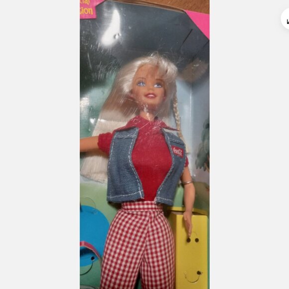 1997 Mattel Barbie Coca‑Cola Picnic Special Edition Doll #19626 NRFB (New - Picture 4 of 4
